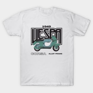 1949 Vespa Corsa "Alloy Frame" T-Shirt